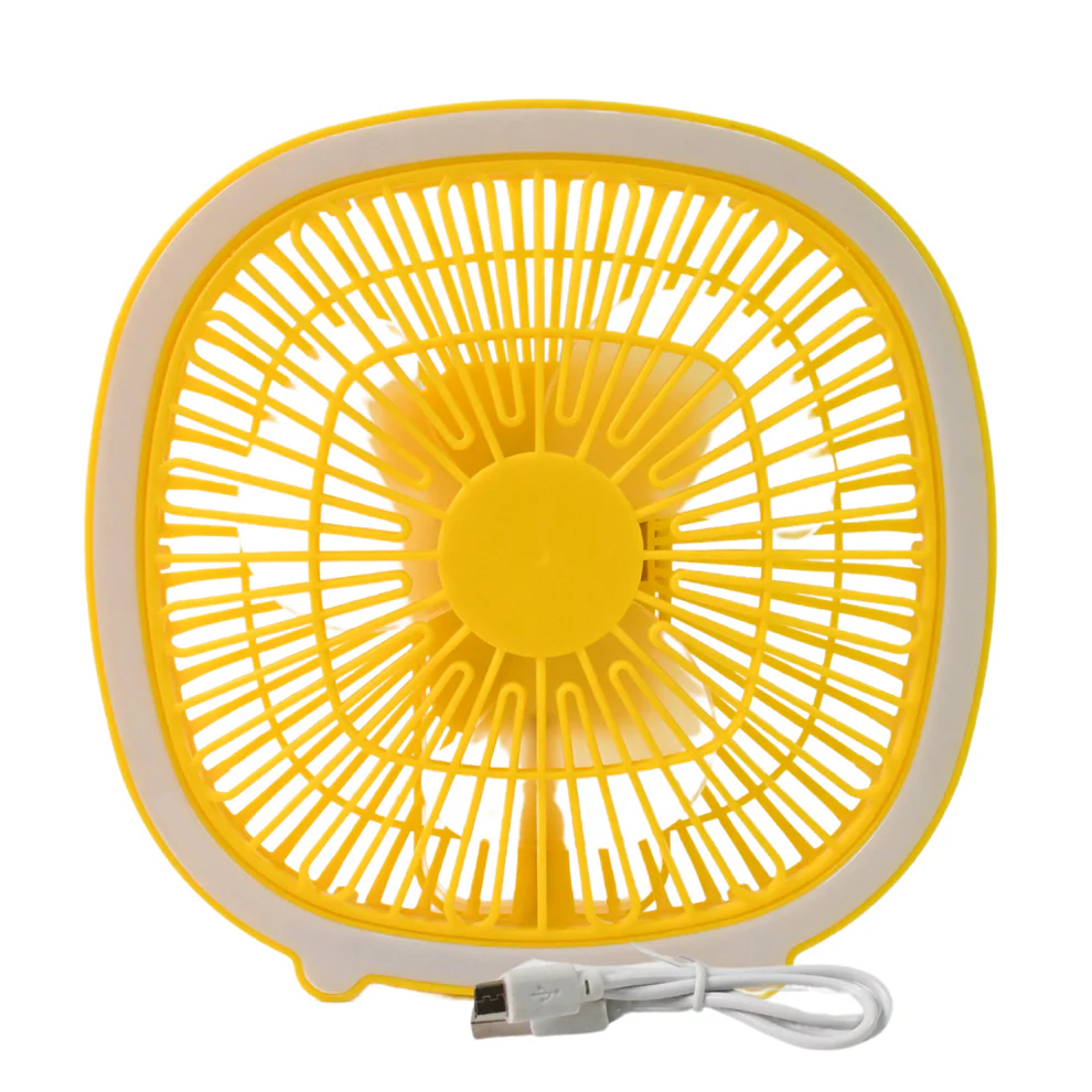 USB PORTABLE MINI DESK FAN WITH LIGHT 