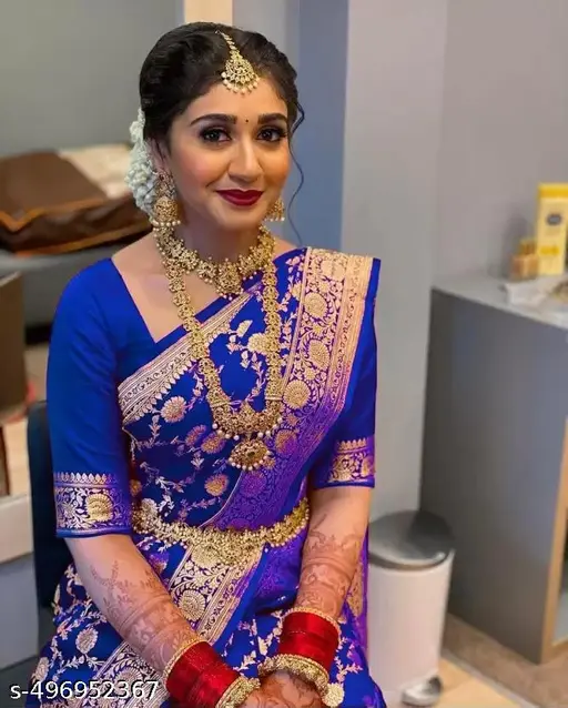 Marvellous Soft Banarasi Silk Saree With Unique Blouse Piece