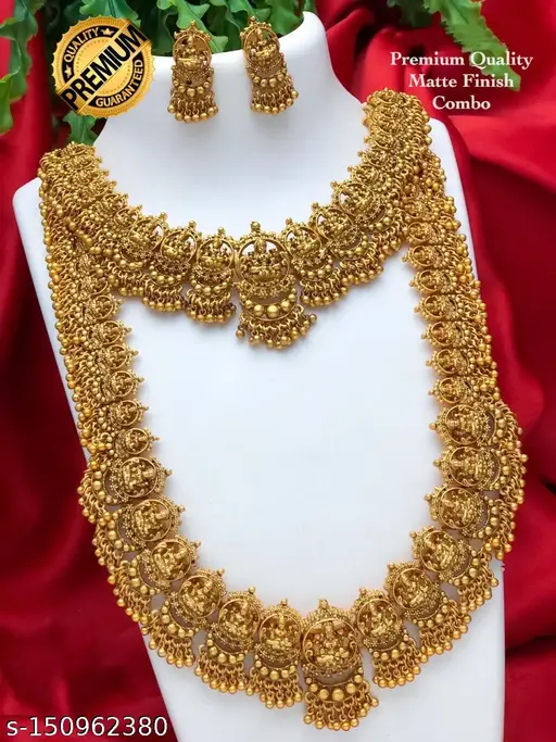 Experience Opulent Adornment with our Gold Plated Combo Set