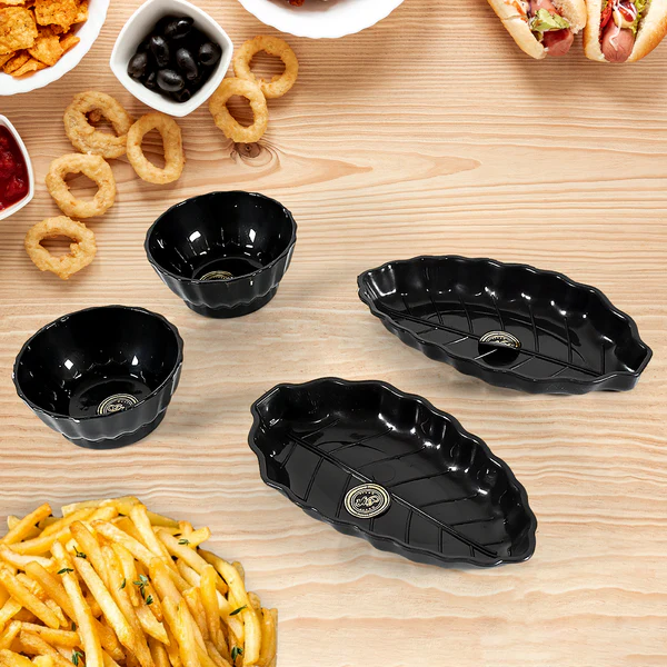 leaf shape Serving platter Portable (4 Pcs Set)