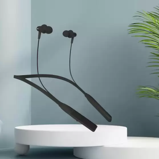 BT-Rover Bluetooth Neckband & Long Battery Life, Deep Bass Neckband with MicB407 Bluetooth Headset (Black, In the Ear)