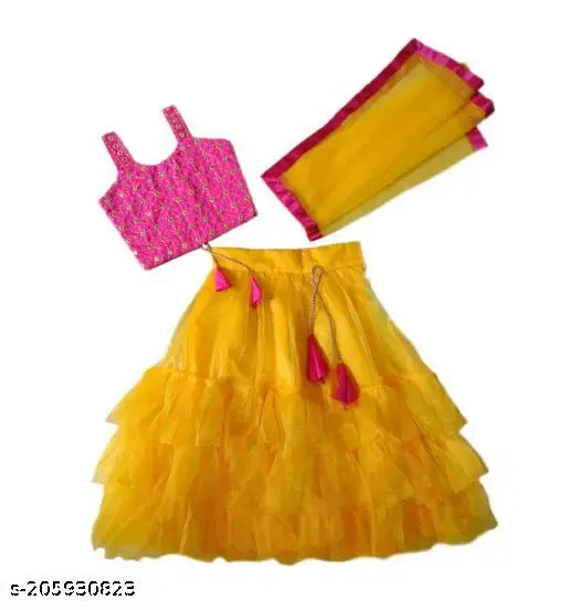  Fully Stitched Lehenga Choli Dupatta Set for Girls