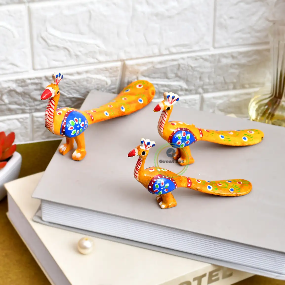 Peacock Pair Showpiece Statue for Home