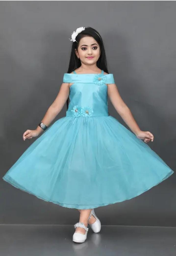 Beautiful stylish kids girls full length dress