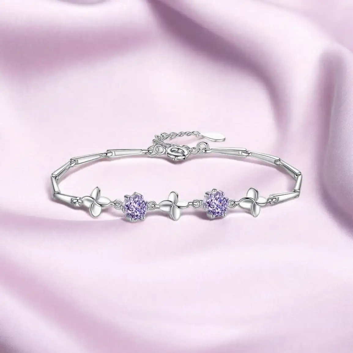 Nilu's Collection Copper, Alloy Sterling Silver Bracelet