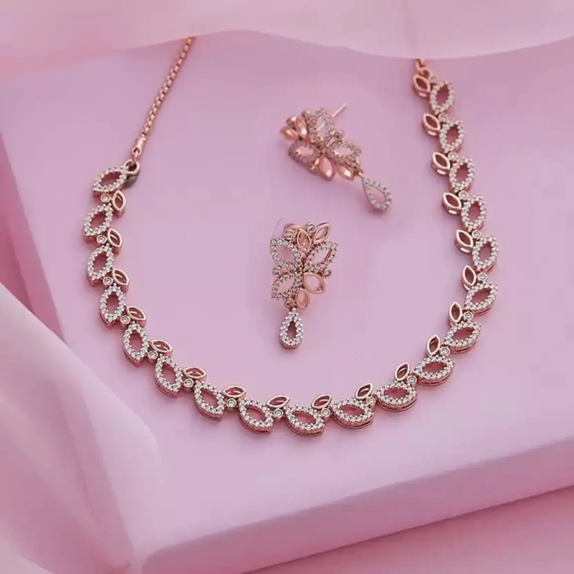 Brass Jewel Set (Rose Gold)