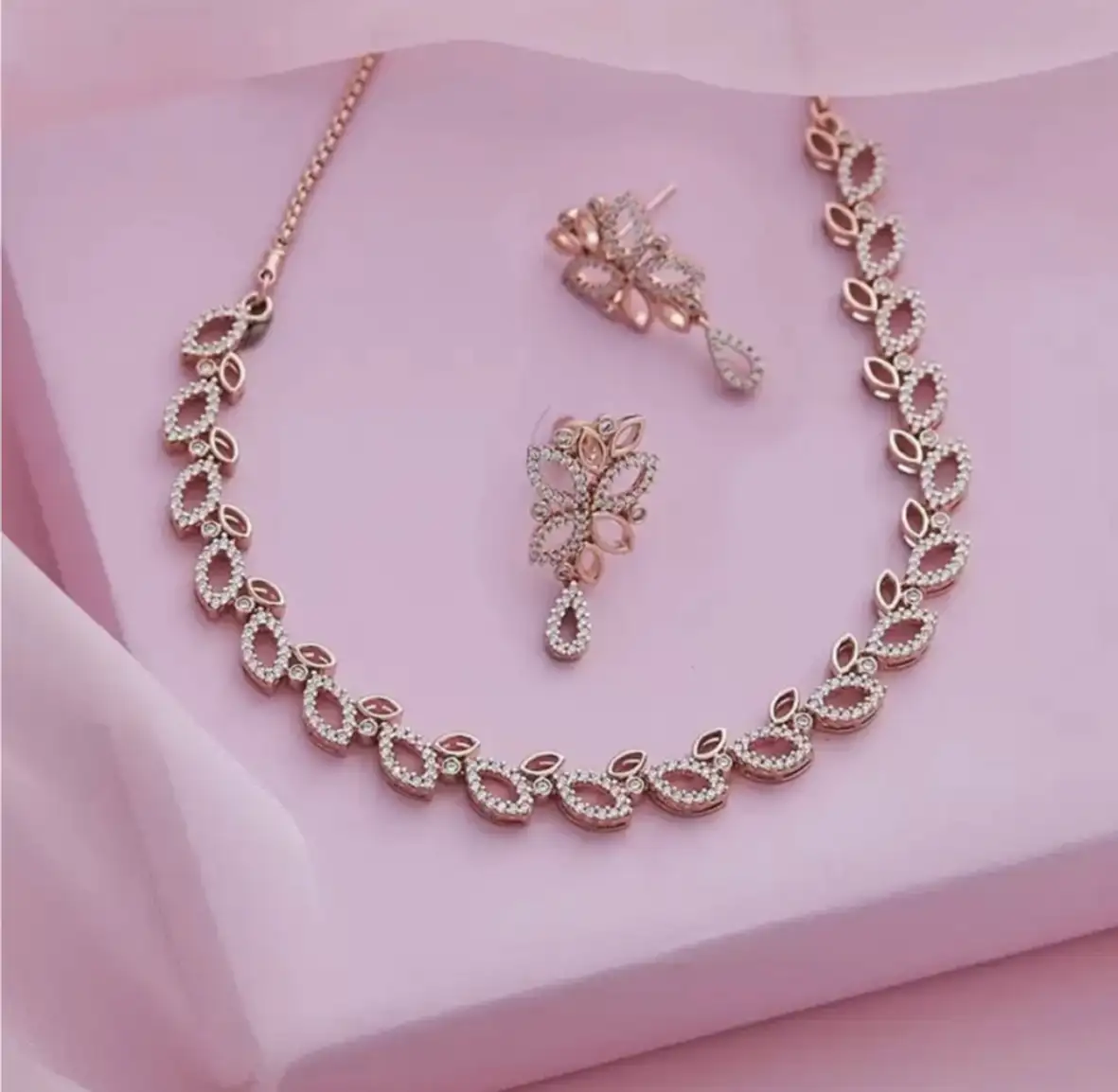 Brass Jewel Set (Rose Gold)