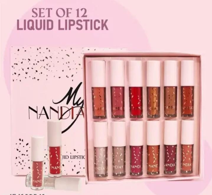 My Nandiayan Set of 12 Liquid Lipsticks