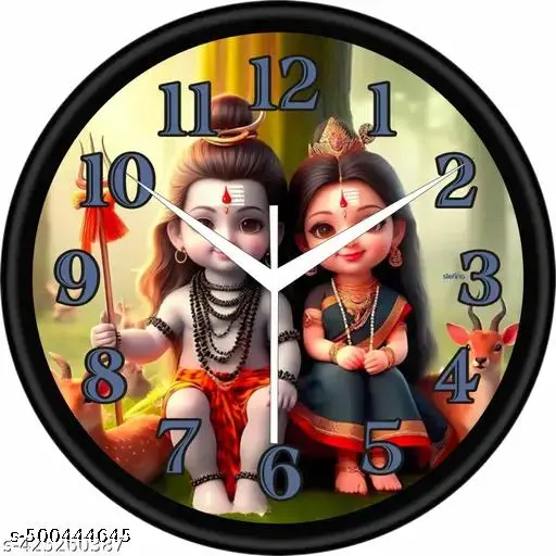 SHIV PARWATI ATTRACTIVE WALL CLOCK