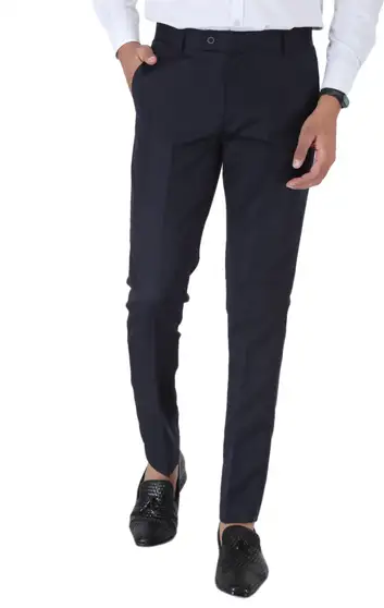 SREY Regular Fit Men Blue Trousers