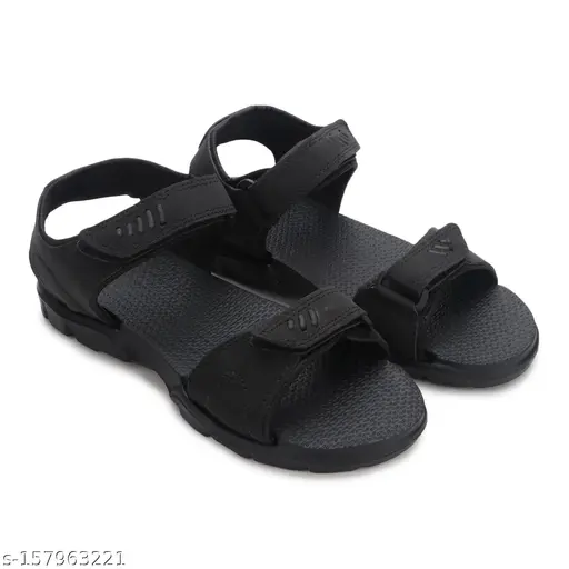 XDOX Men Black Sandal