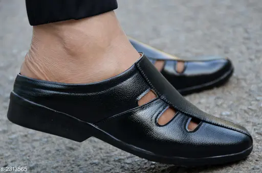 Trendy Men's Black Sandals