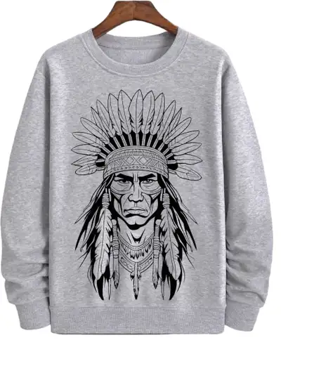 Full Sleeve Printed Men Sweatshirt
