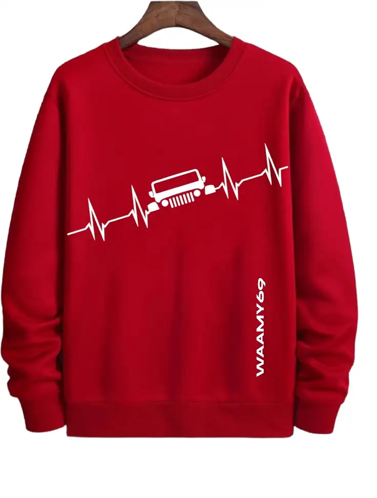 Full Sleeve Printed Men Sweatshirt