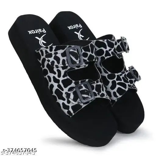 Pairox Tiger design Buckle ladies slipper, fashion women sandal, stylish Girls sandal