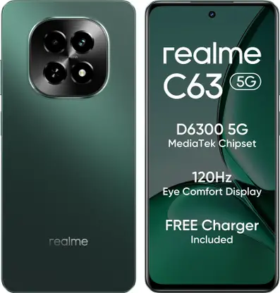 realme C63 5G Charger in the Box (Forest Green, 128 GB)  (8 GB RAM)