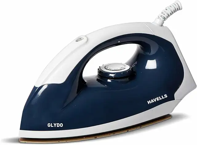 HAVELLS glydo 1000 W Dry Iron (Charcoal Blue)