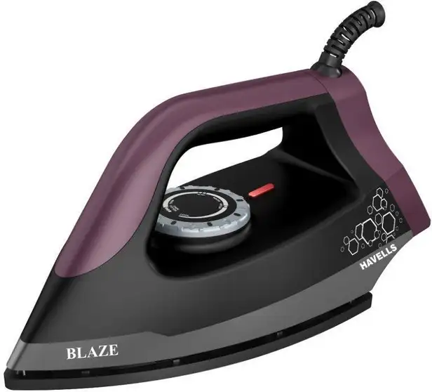 HAVELLS by HLLS BLAZE DRY IRON 2KG HEAVY 1250 W Dry Iron (Black, Multicolor)