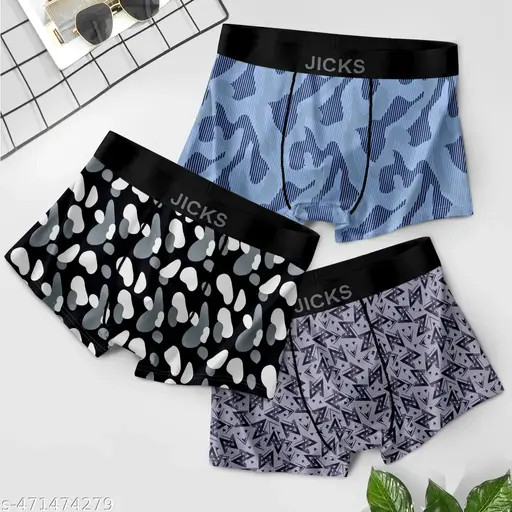 Jicks Men's Ultra-Comfort Nylon Underwear with Stretch & Anti-Bacterial Protection