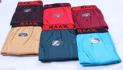 RaaX Men's Innerwear Trunks Pack Of 6 Combo Cotton Underwear
