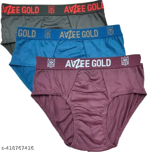 MEN'S BRIEFS OUTER ELASTIC(PACK OF 3)