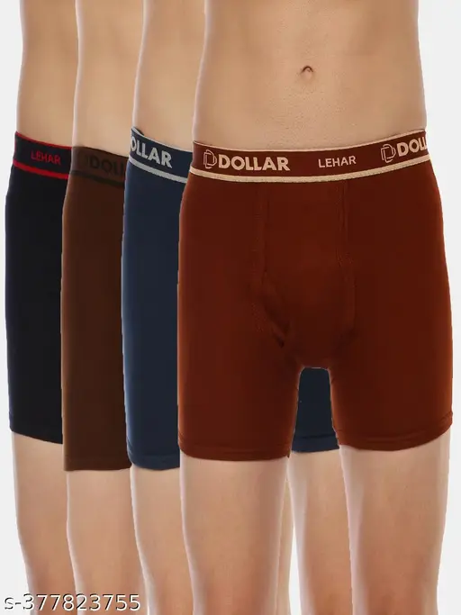DOLLAR Men's (Pack of 4) Maroon Trunks