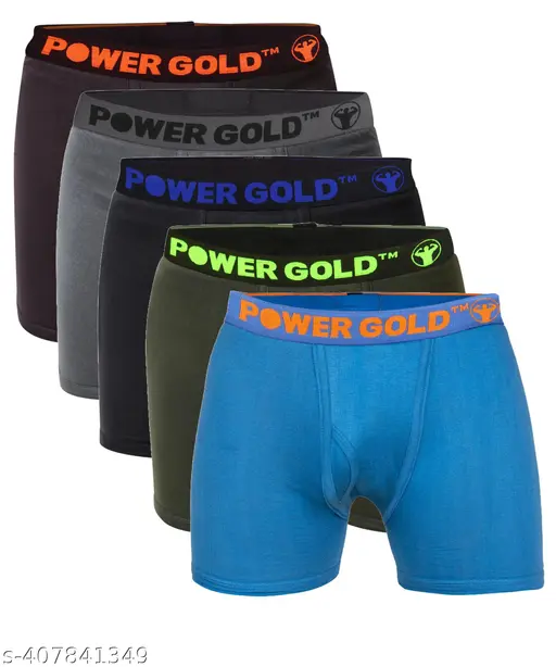 Men Cotton Trunk Underwear Multicolor pack of 5