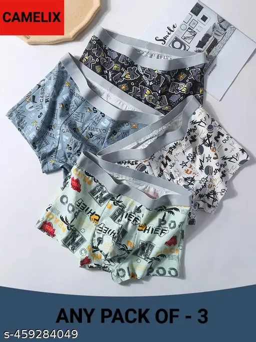 Men Underwear JK89-High Quality Premium Printed(Pack Of 3)