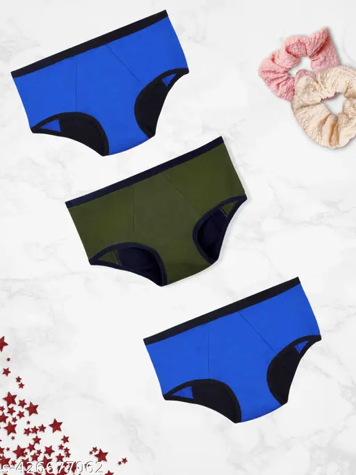 Dchica Women's Solid Multicolor Briefs