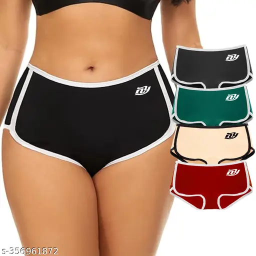 Nicsy Women Girls Boyshorts Underwear Comfortable breathable Cotton Hipster Panties Stretch Boxer Brief