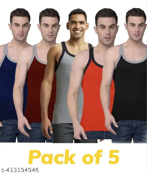 Men's Gym Vest (Pack of 5)