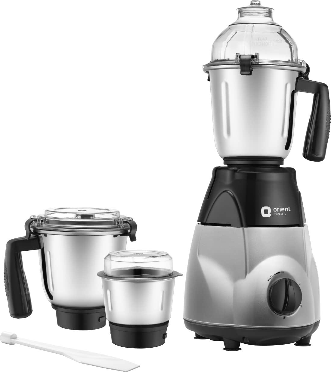 Orient Electric Chefspecial 1200W 3 jar Mixer Grinder (MGCS120G3/Black & Silver)