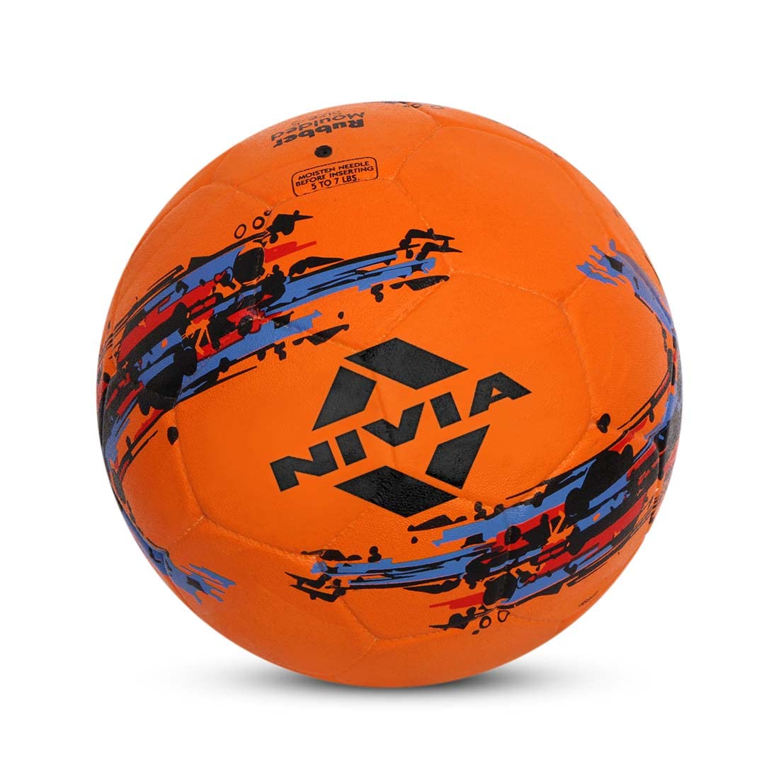 Nivia Storm Football, As Per Basic Standard, Training Ball, 32 Panels, Durable Rubber Cover Molded, Butyl Threadwounded Bladder, to Play On Hard Ground