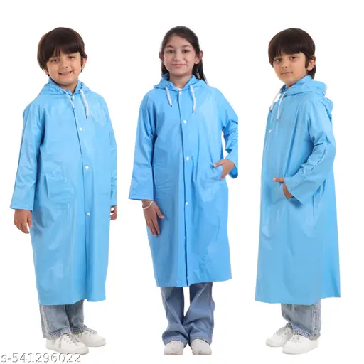 100% waterproof Comfortable Unisex Rain Wear/Rain Coat for Kids (Boys &Girls).