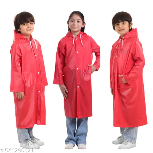 100% waterproof Comfortable Unisex Rain Wear/Rain Coat for Kids (Boys &Girls).