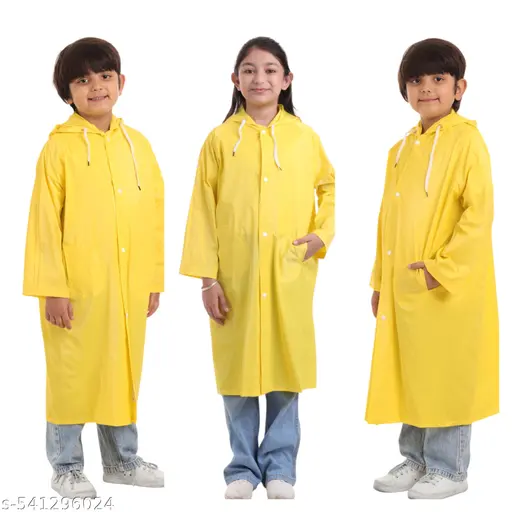 100% waterproof Comfortable Unisex Rain Wear/Rain Coat for Kids (Boys &Girls).