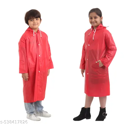 100% waterproof Unisex Rain Wear/Rain Coat for Kids (Boys &Girls).