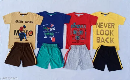 Boys T-shirt with Shorts Set dress