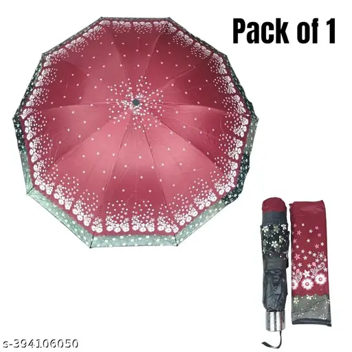 Net design print umbrella for girls and women.