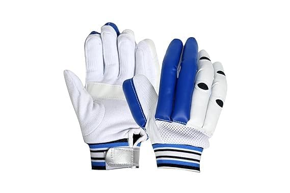 Cotton Rs Batting Cricket Gloves (Youth Size) 10-14 Years For Boys, Blue