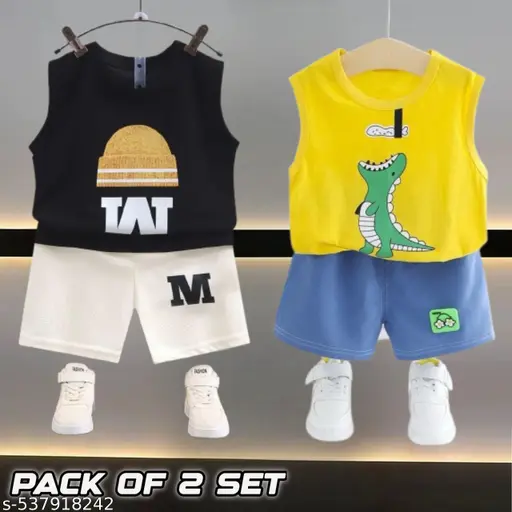 SRP Boys/Girls Cutiepie Trendy Top & Bottom Sets (Pack Of 2)