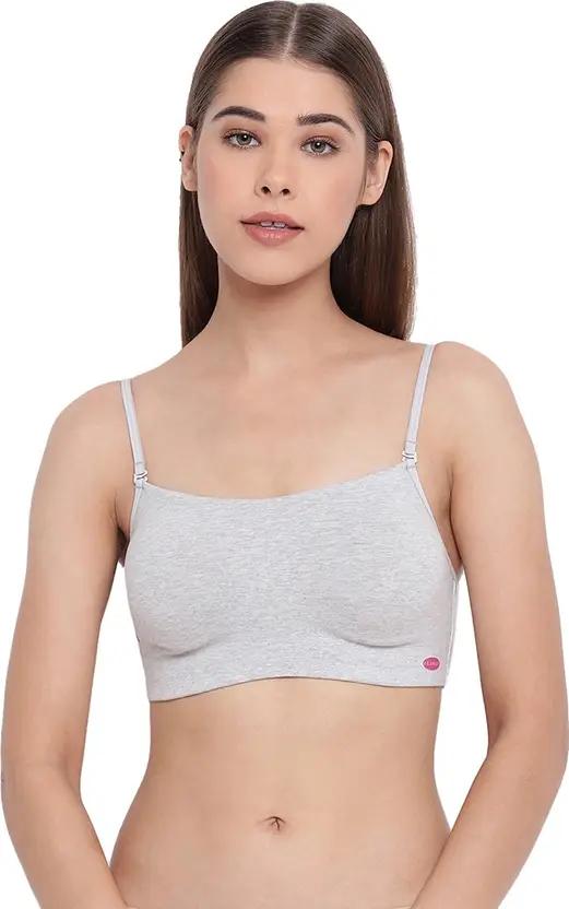 Women Cami Bra Non Padded Bra  (Grey)