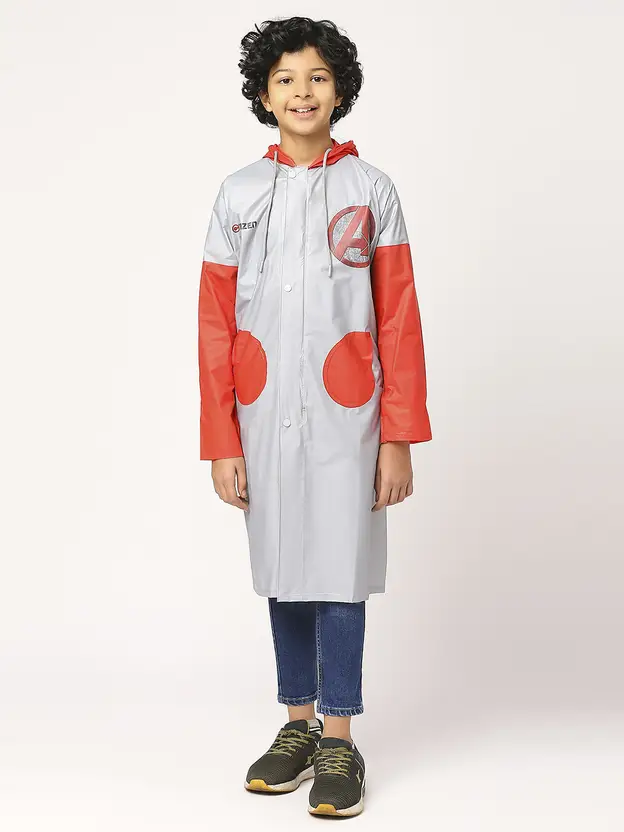 Solid Boys & Girls Raincoat