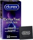 DUREX Extra Time Ultra Thin Condom Condom  (10 Sheets)