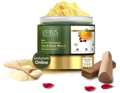 Lotus Botanicals Ubtan De-Tan Radiance Face & Body Mask